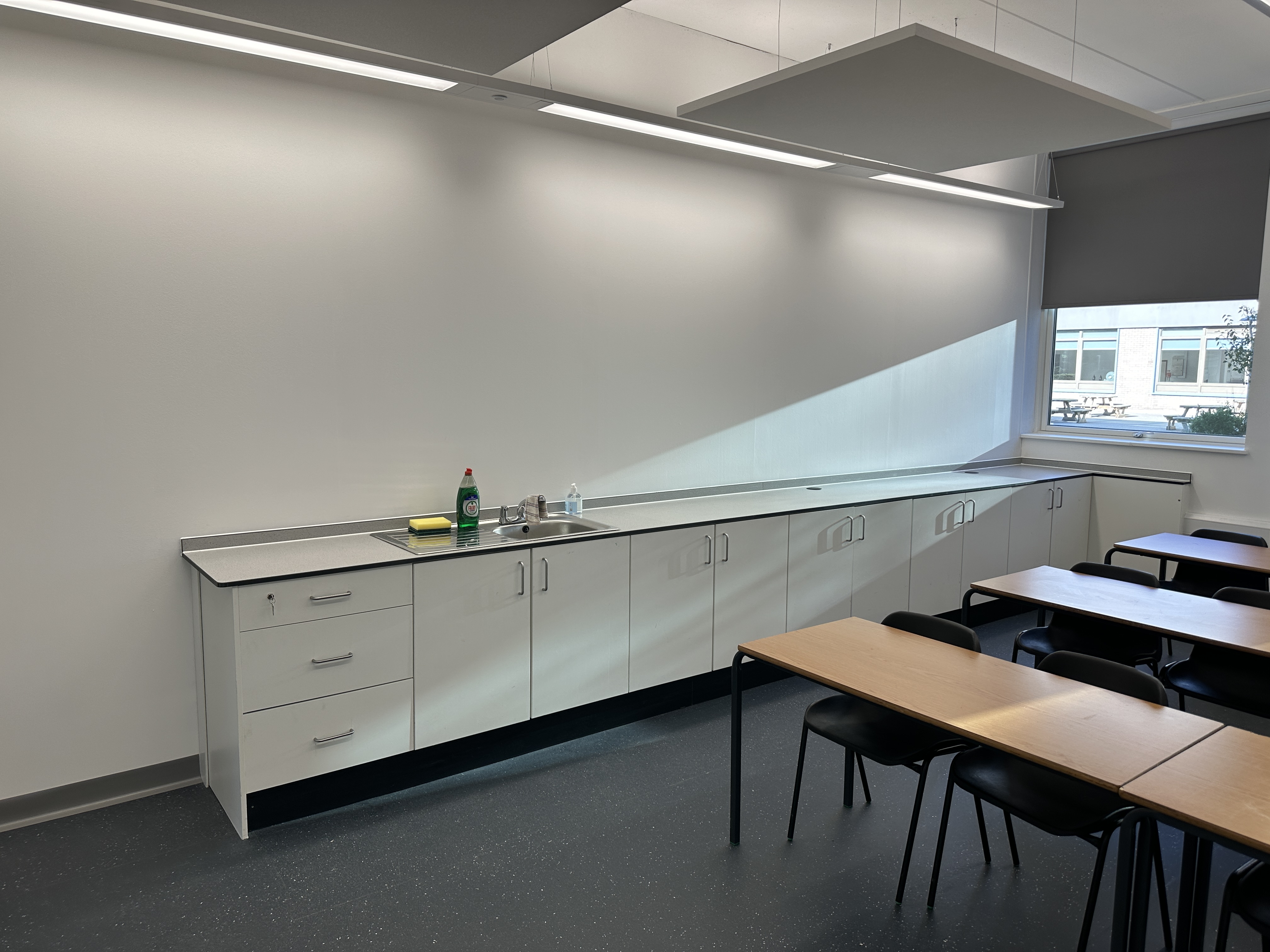 Food technology room cabinetry