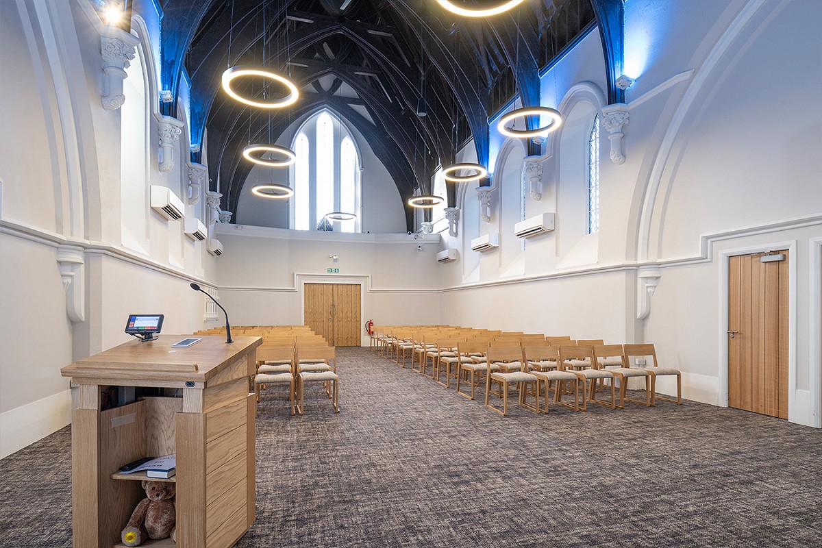 Church lectern and woodwork