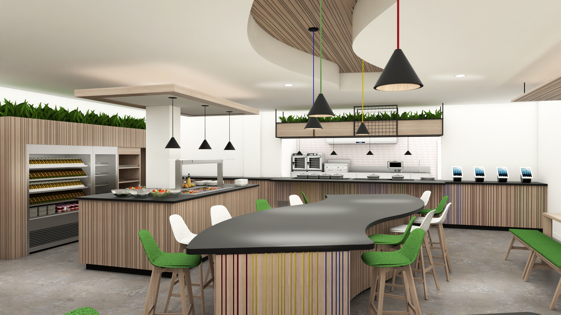 Full canteen dining area