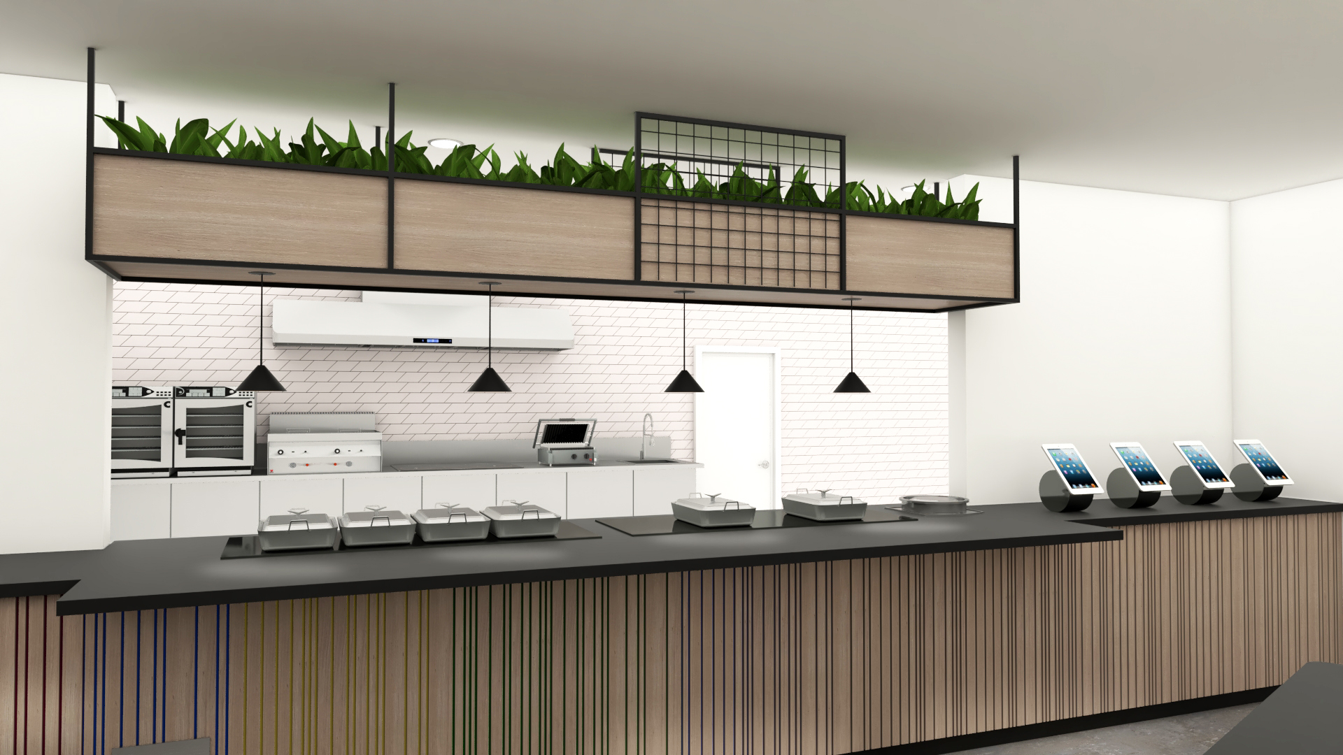 Commercial kitchen installation