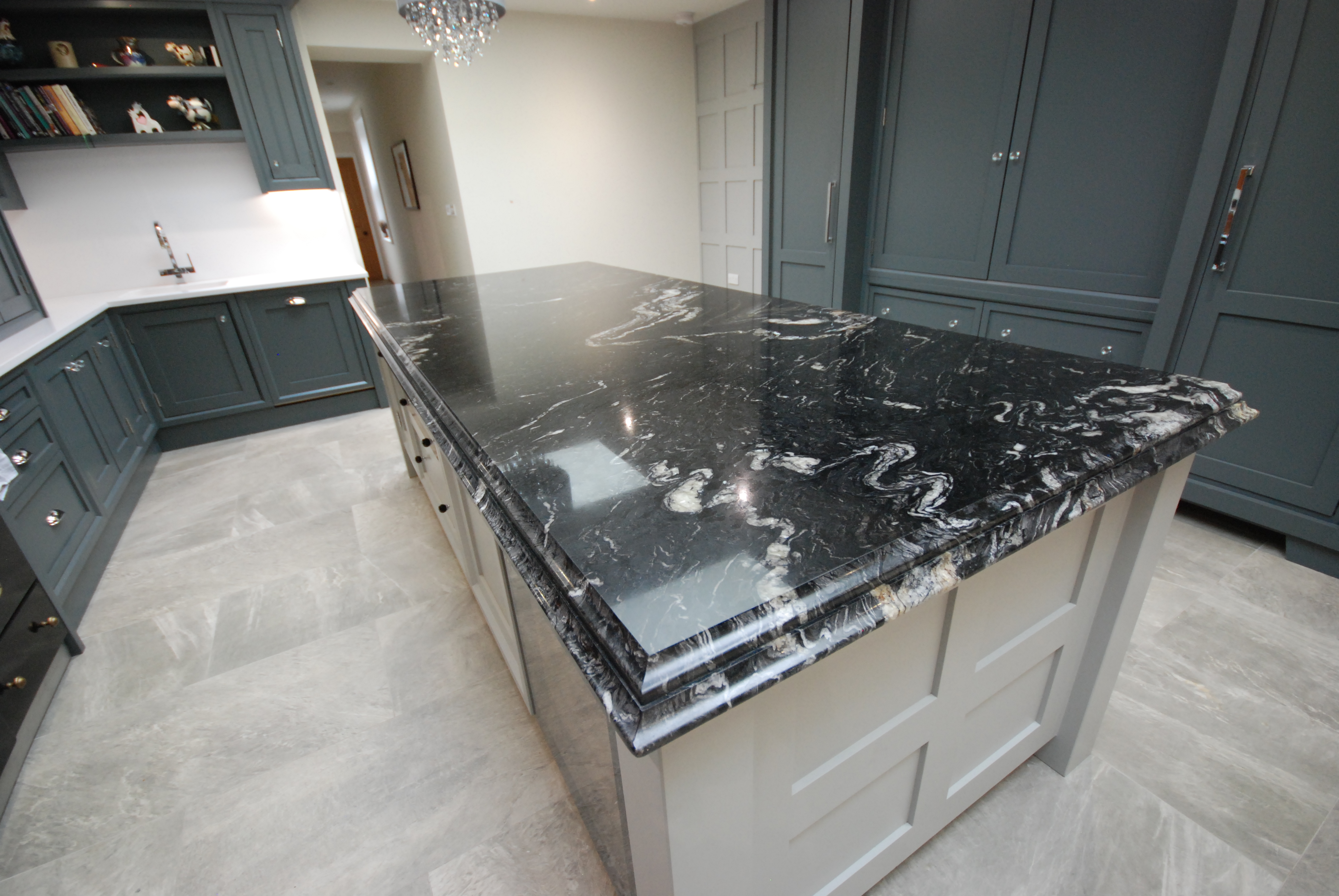 Bespoke kitchen with marble worktop by MPAF Services