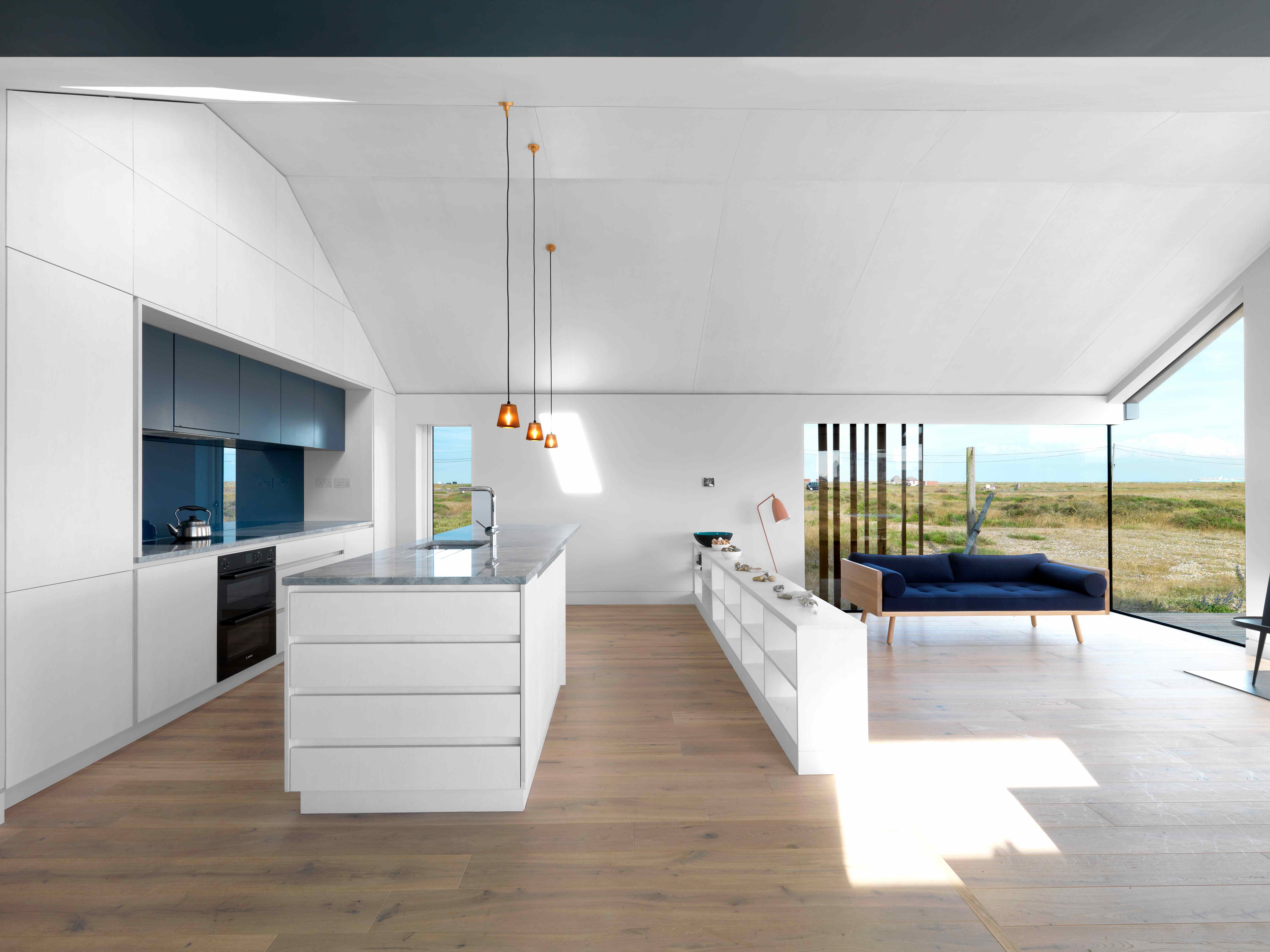 Open plan kitchen living area