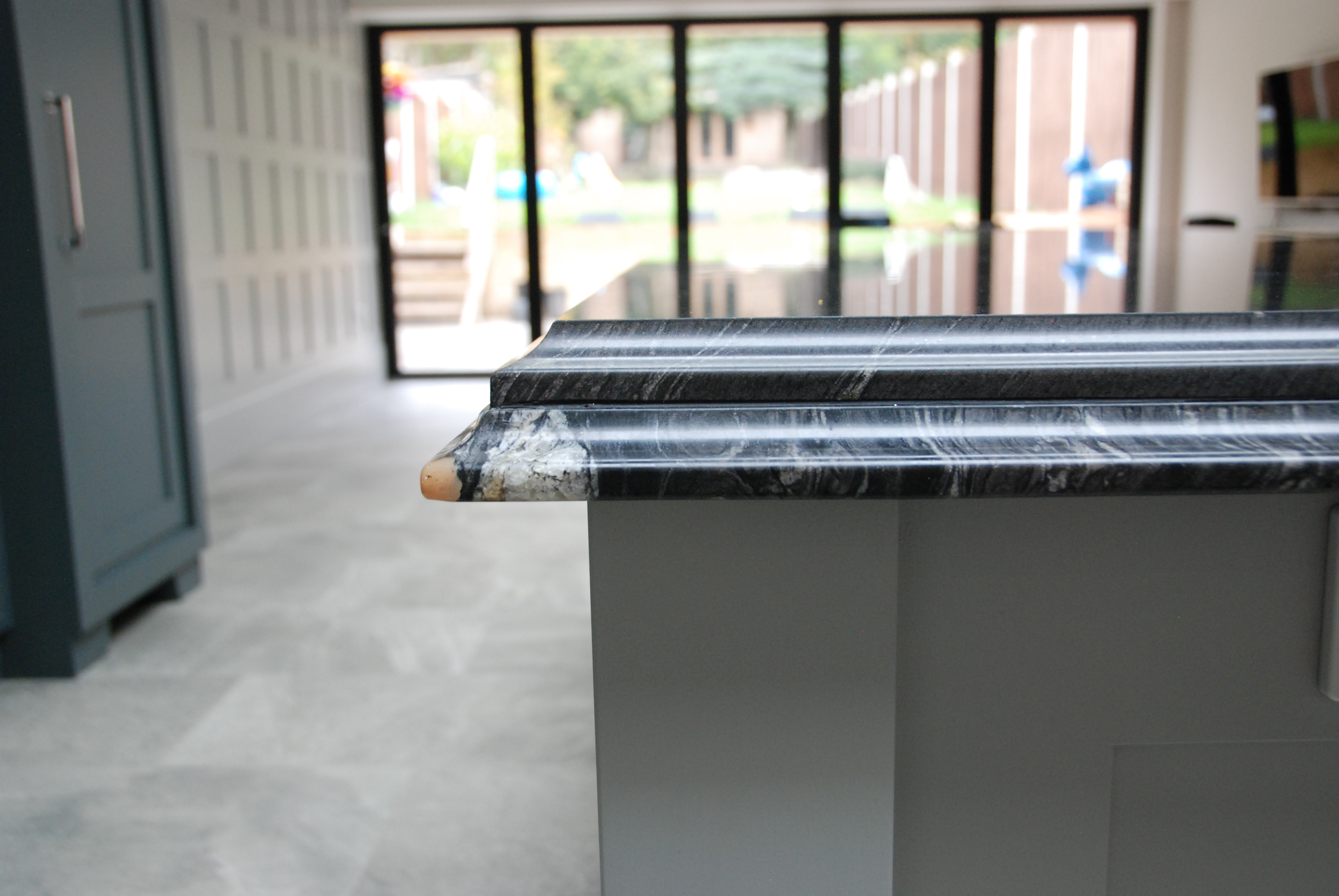 Marble edge profile detail